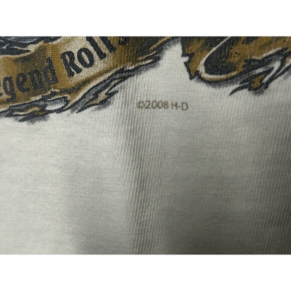 Harley-Davidson H-D LS Sturgis Eagle Tee T-Shirt Deadwood SD South Dakota 2008 - Picture 5 of 9